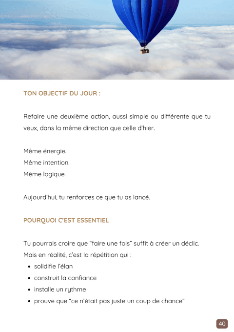 7 jours pour relancer ta vie