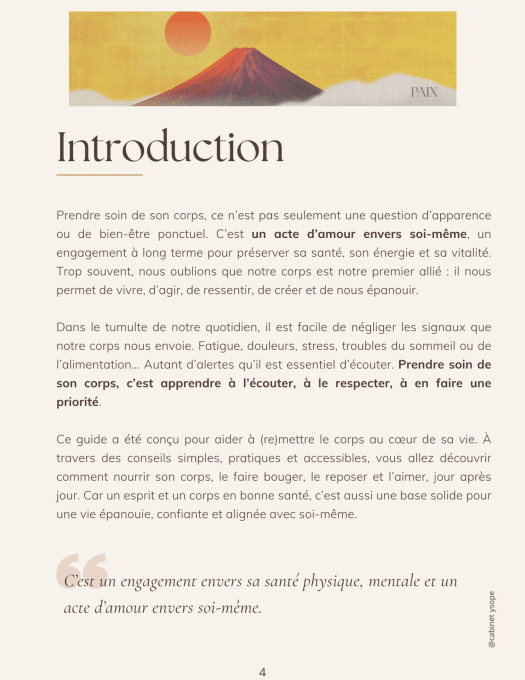 Prendre soin de soi par le corps