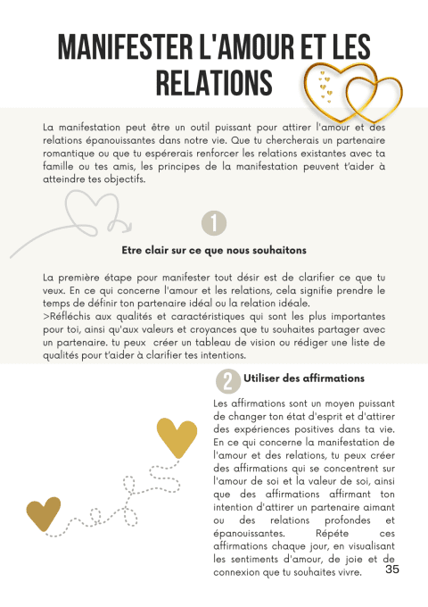 Créer la vie de ses rêves